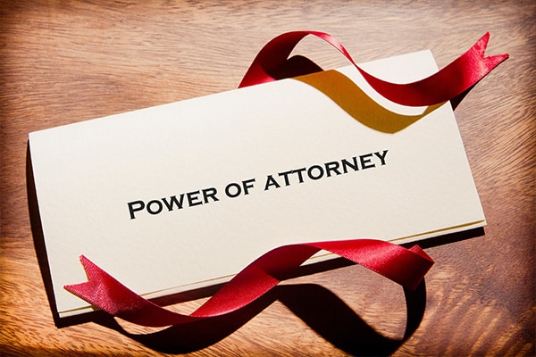 power of attorney with ribbon